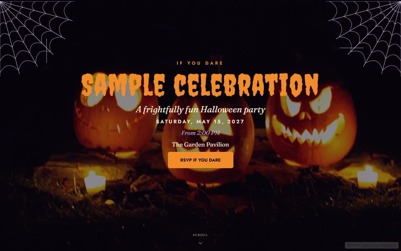 The Haunted night template