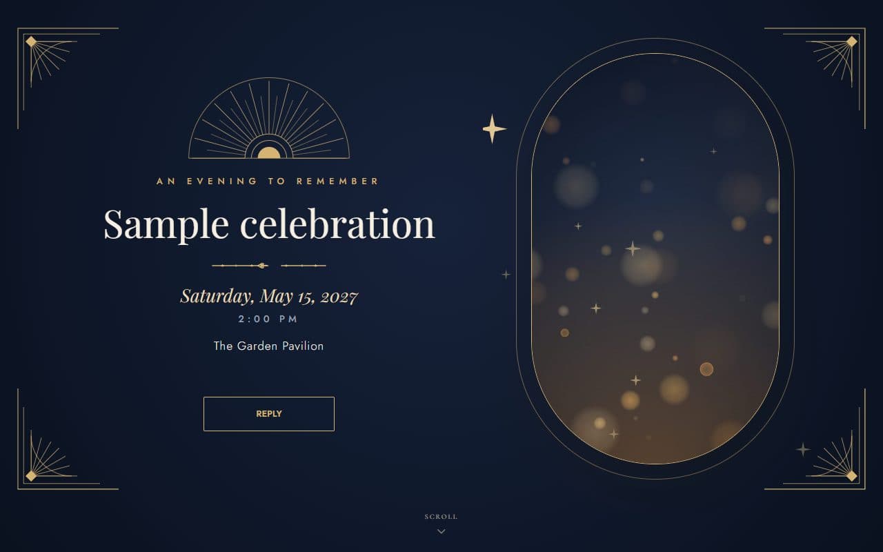 The Midnight gala template